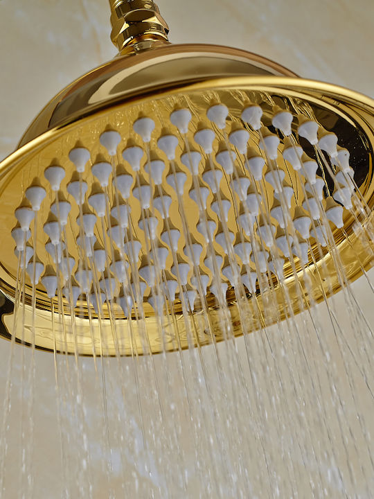 Galifas Shower Column with Mixer Gold