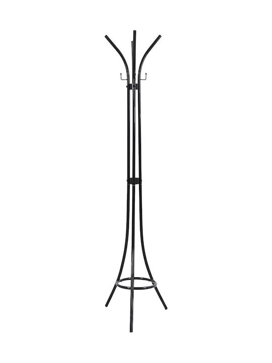 Polihome Ennocmauro Καλόγερος Μεταλλικός Μαύρος 47x47x175cm