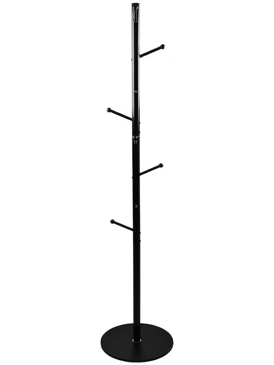 Sidirela Metallic Coat Rack White 8 Positions Lime 40x40x173cm