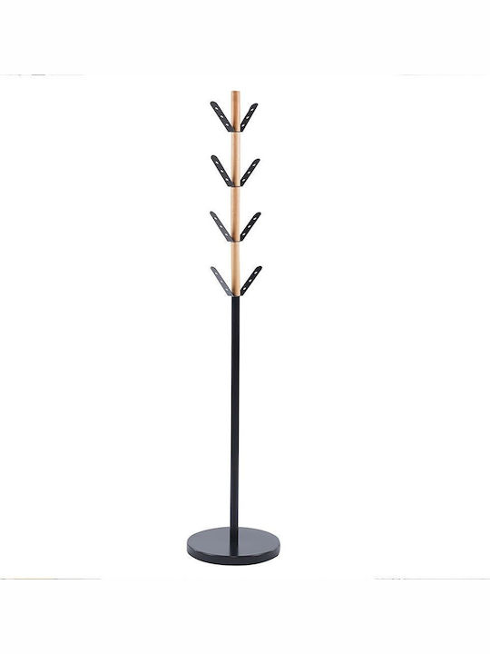 Next Cuiere de podea Lemn Negru 35x35x172cm