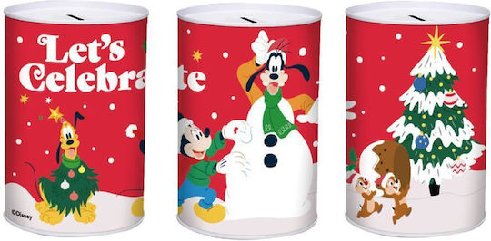 Metallische Sparbüchse Christmas Disney 12x16cm