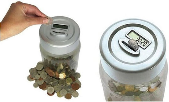 Children's Money Box Plastic Transparent 12x12cm