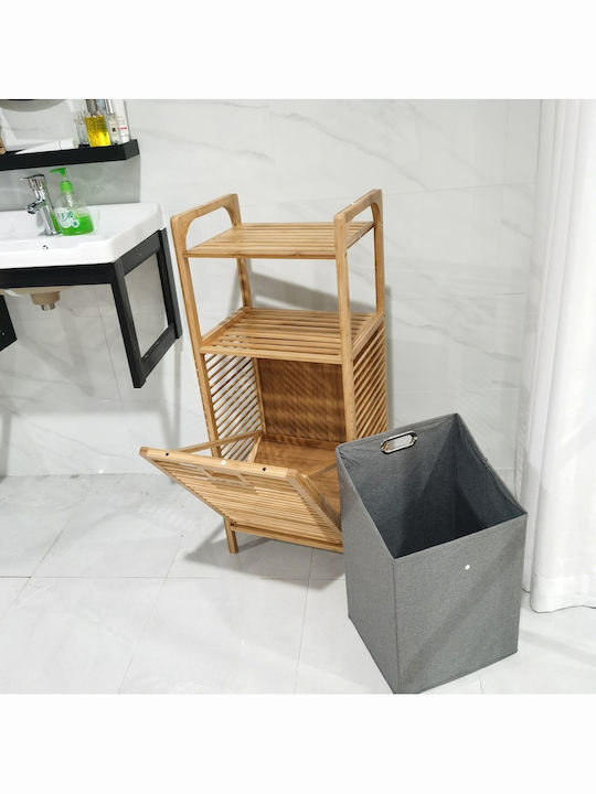 SteweHome Καλάθι Απλύτων Bamboo 60lt Κίτρινο SteweHome Καλάθι Απλύτων Bamboo 60lt Κίτρινο