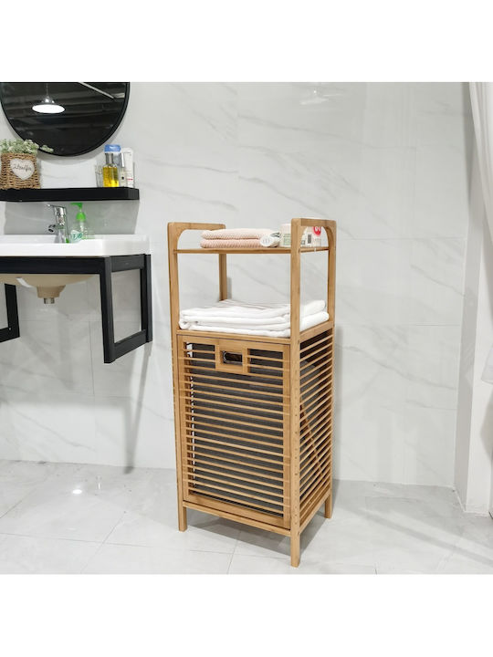 SteweHome Laundry Basket Bamboo 60lt Yellow