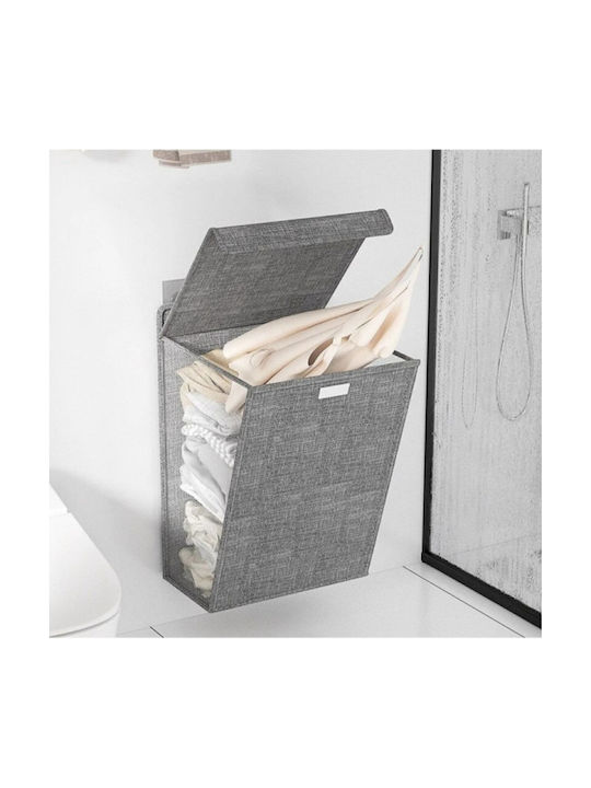 SteweHome Set Fabric Collapsible Laundry Baskets 7l Grey