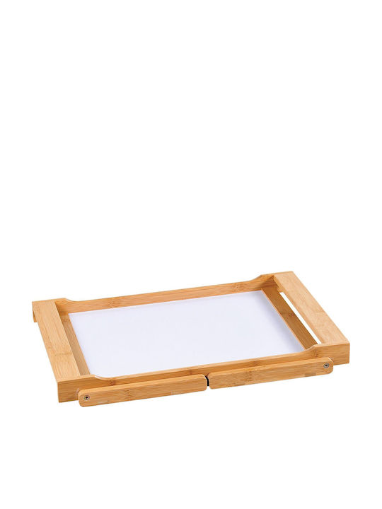 Kesper Wooden Rectangular Bed Tray with Handles in Brown Color 59x33x24cm 77605 1pcs