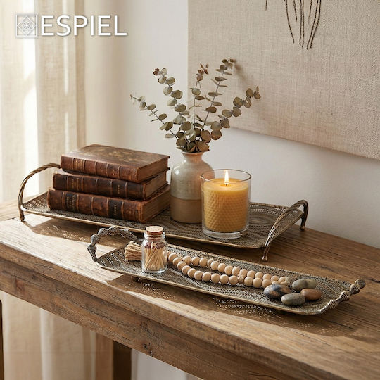 Espiel Μεταλλικός Δίσκος Σερβιρίσματος 59x31.5x7cm Espiel Μεταλλικός Δίσκος Σερβιρίσματος 59x31.5x7cm