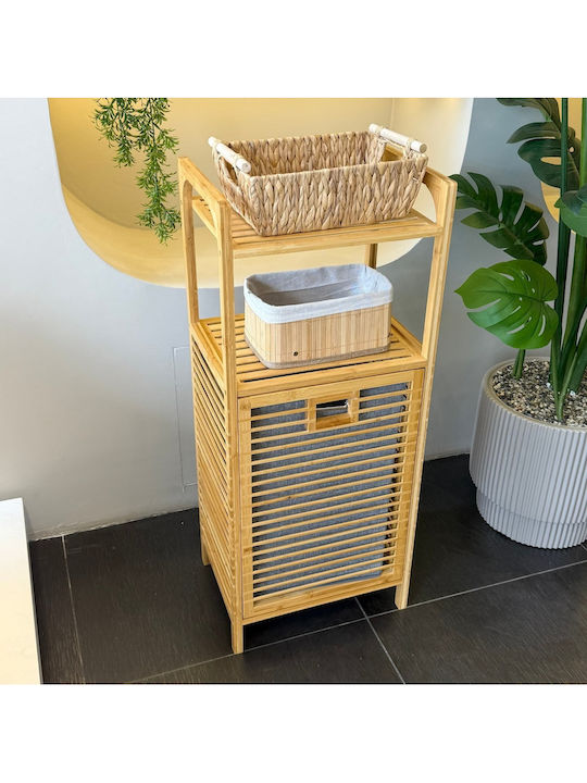 SteweHome Καλάθι Απλύτων Bamboo 95x40x30cm Πολύχρωμο SteweHome Καλάθι Απλύτων Bamboo 95x40x30cm Πολύχρωμο