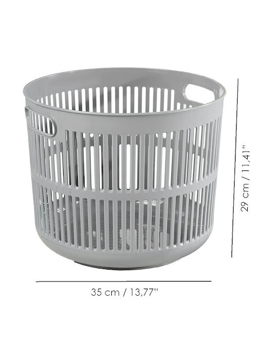SteweHome Laundry Basket Plastic 22l Grey