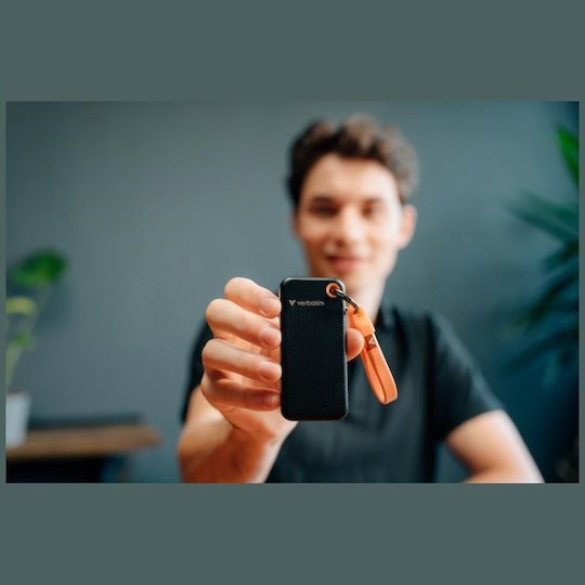 Verbatim Pocket USB-C Εξωτερικός SSD 128GB 2.5" Πορτοκαλί