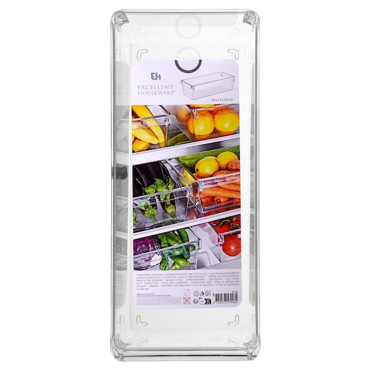 Excellent Houseware General Use Fridge Organiser Basket 36x15x10cm