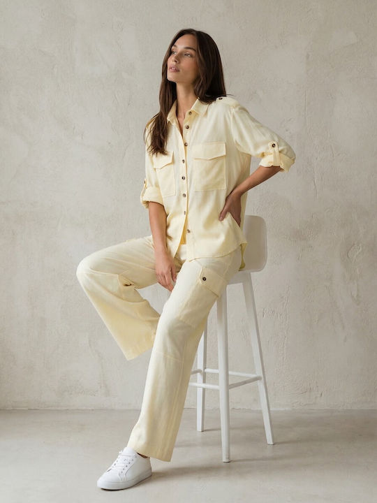 Long Sleeve Women's Shirt Yellow