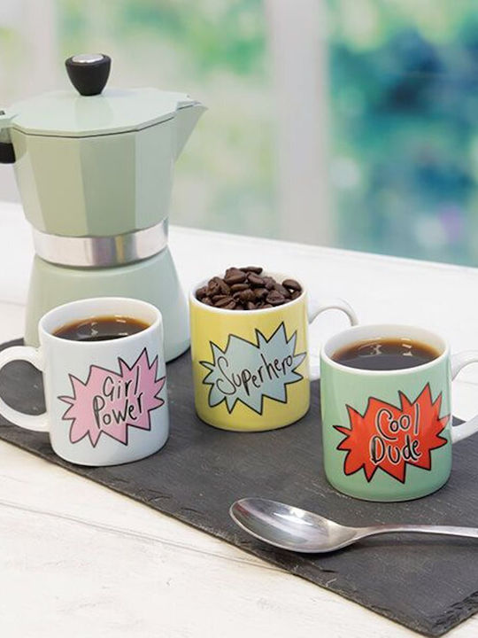 Kitchen Craft Φλιτζάνι Espresso από Πορσελάνη Πράσινο 80ml