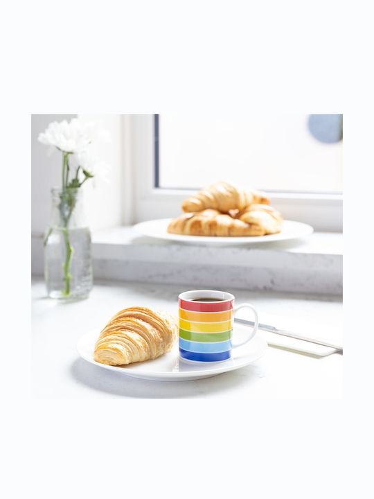 Kitchen Craft Φλιτζάνι Espresso από Πορσελάνη Καφέ 80ml