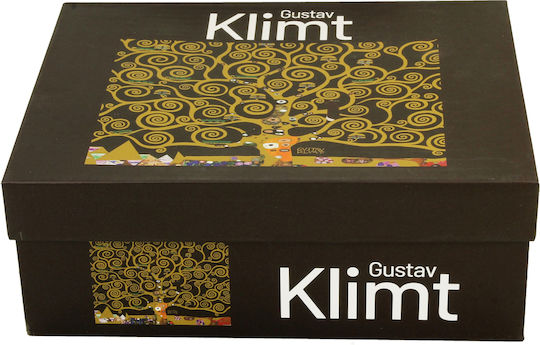 Комплект Чаши Еспресо С Чинийки Duo Klimt Tree Life Кафяви 2 Бройки
