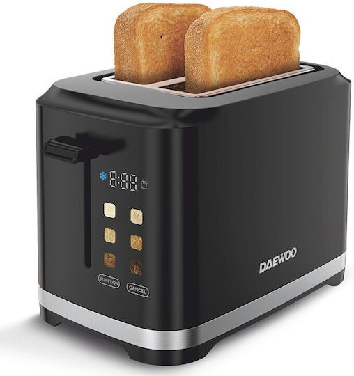 Daewoo Toaster 2 Schlitze 800W Schwarz