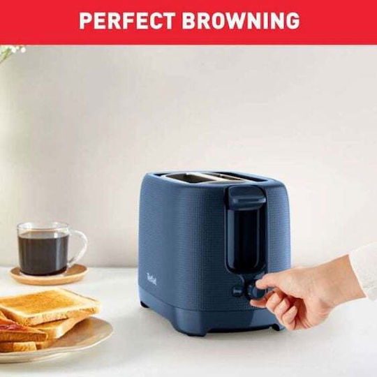 Tefal Φρυγανιέρα 2 Θέσεων 850W Μπλε