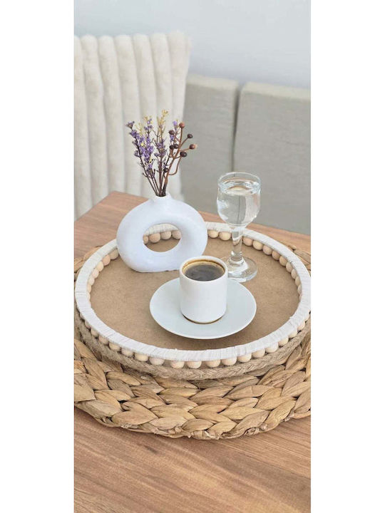SteweHome Διακοσμητικός Δίσκος Ξύλινος 12x25cm