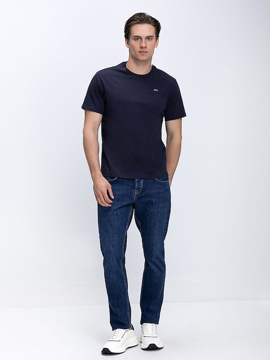 Mcgregor Мъжка Памучна Тениска С Дискретно Лого Modern Fit Mcgregor Тъмносин Памучен All Day Casual