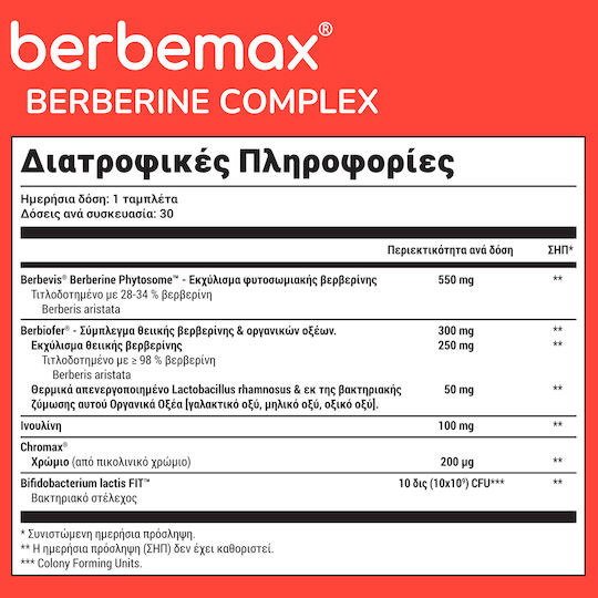 Olonea Berbemax Berberine Complex 30 caps