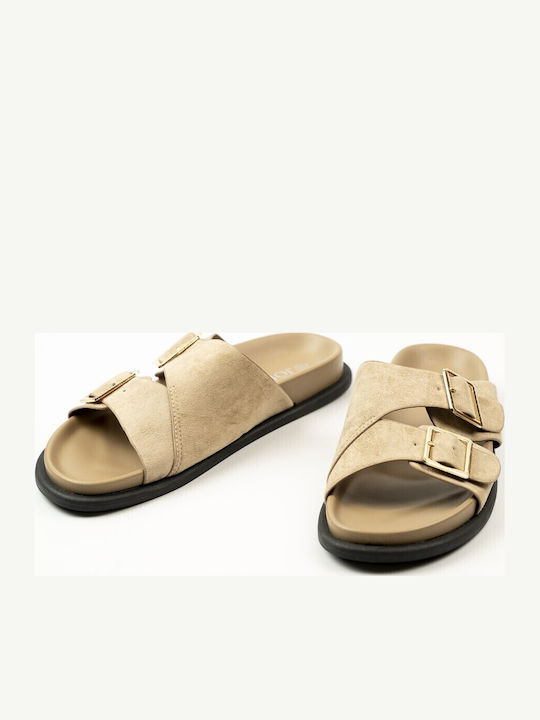 Women's Flat Sandals Beige