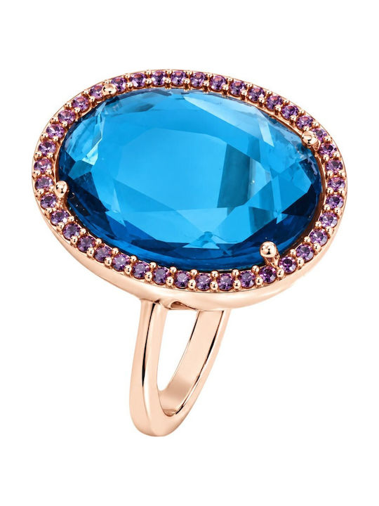 Verita Women's Silver Gold Plated Ring
