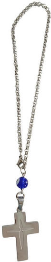 Car Charm Steel Silver Cross Chain 17cm Gt-305100788-000