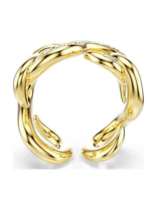 Swarovski Damentrikot mit Steinen Vergoldet