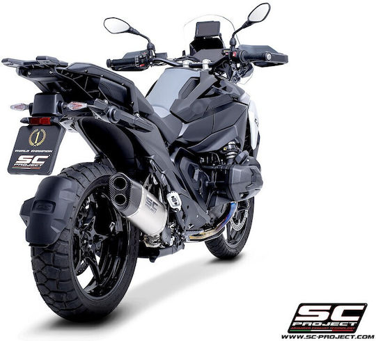Τελικό Εξάτμισης Sc-project Adventure-r Bmw R 1300 Gs Τιτάνιο-carbon Oem Πλαϊνές Βαλίτσες