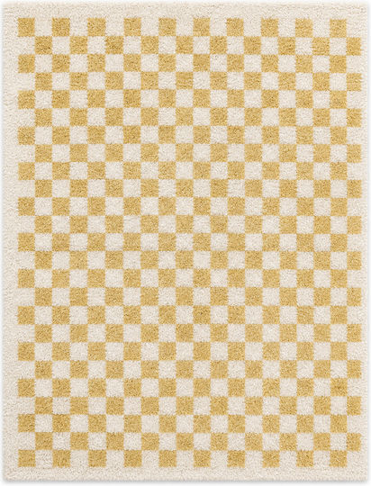 Shaggy Bonifay Rug Rectangular Cream Yellow 120x170cm Shaggy Bonifay Rug Rectangular Cream Yellow 120x170cm