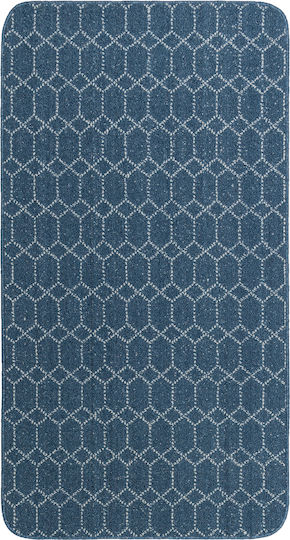 Nikotex Carpets Non-Slip Kitchen Runner Mat Belmont Blue-Ivory 80x150 Nikotex Carpets Non-Slip Kitchen Runner Mat Belmont Blue-Ivory 80x150