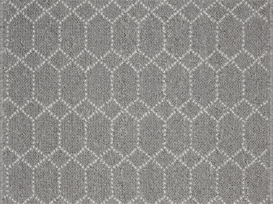 Nikotex Carpets Rutschfest Küchenmatte Läufer Küchen Belmont Grau-Weiß 67x200