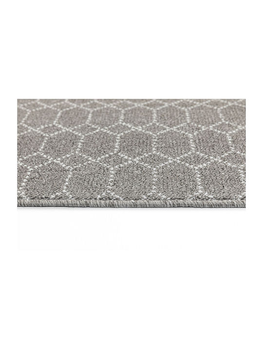 Nikotex Carpets Covoraș Antiderapant Coridor Bucătărie Belmont Gri-alb 80x150