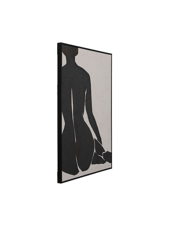 Canvas Painting Nude Lady Black 70x110x4.3cm