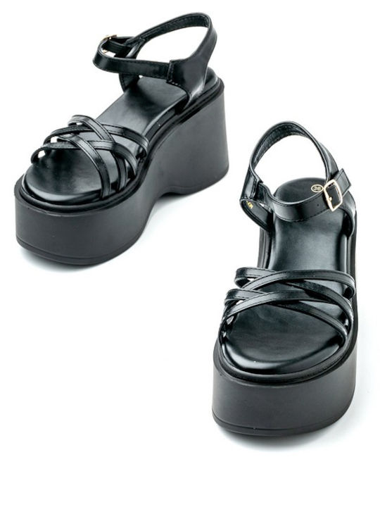 Women's Black Summer Platforms