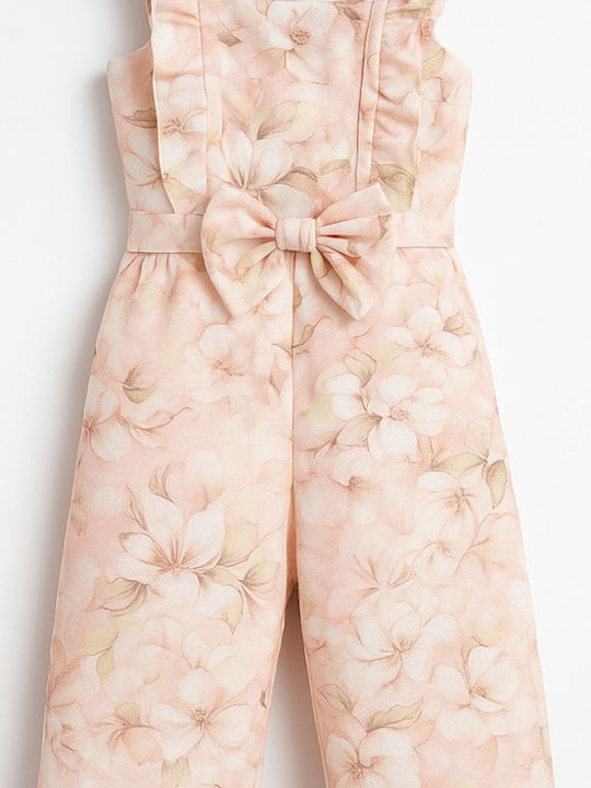 Evita Kids' Fabric Jumpsuit Pink