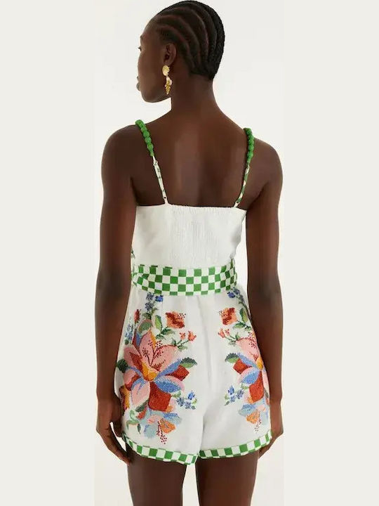 Women’s Linen One-piece Shorts Off White