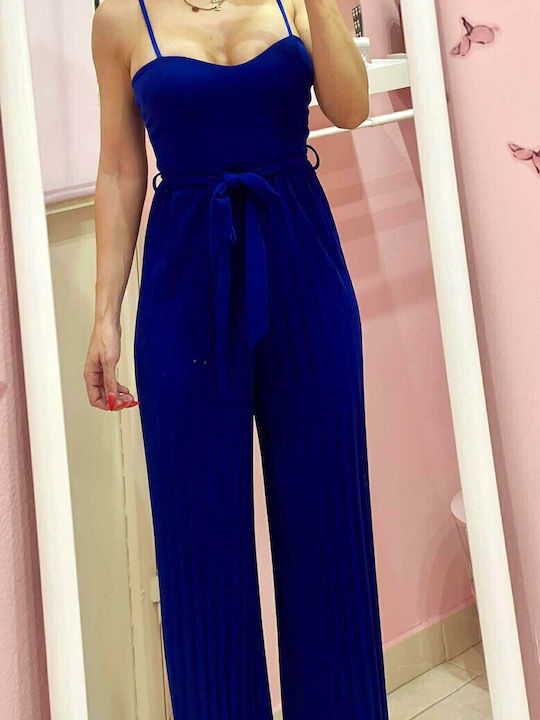 Women's Blue One-Piece Jumpsuit P-372