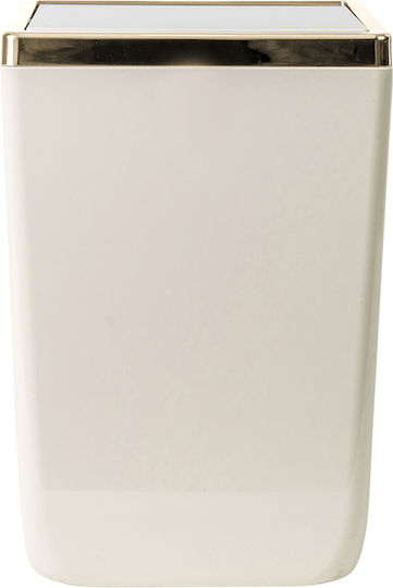 SteweHome Bathroom Accessory Set Plastic Beige 5 Pieces
