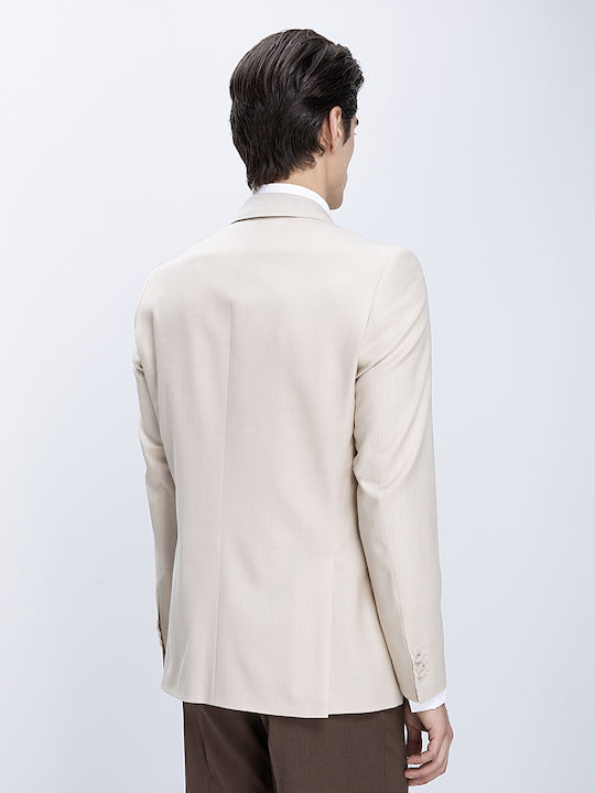 Sommer Herrenanzugsjacke Beige Hell