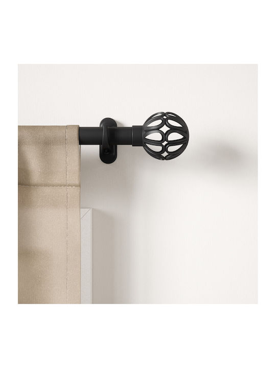 Umbra Extendable Metal Curtain Pole Matte Black Aria Cage Pinpoint Φ2.5 107-305 cm