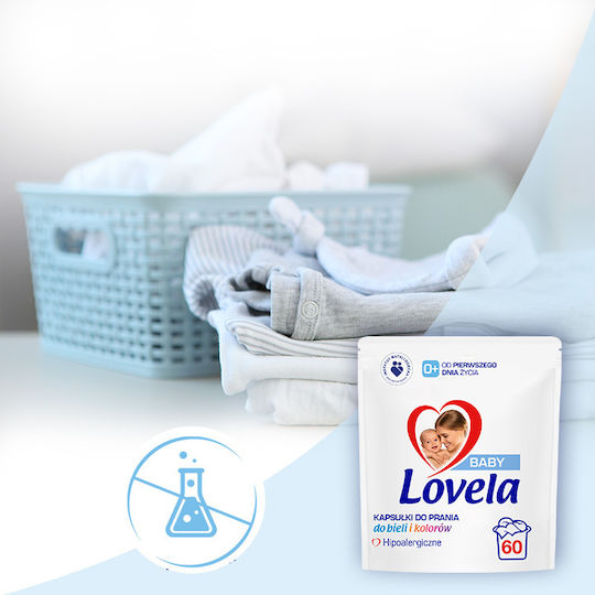 Reckitt Reckitt Professionelles Babyfreundlich Waschmittel für Empfindliche & Weiße Wäsche (60 Kapseln)