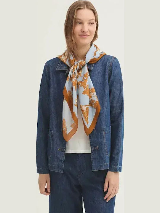 Nice Things Damen Seidenschal Hellblau