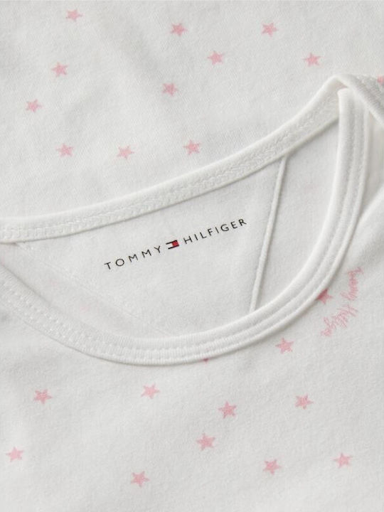 Tommy Hilfiger Сет Бебешки Бодита Розови 3 Броя