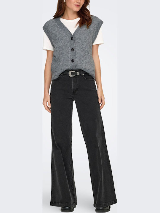 Medium Grey Melange Γυναικείο Γιλέκο
