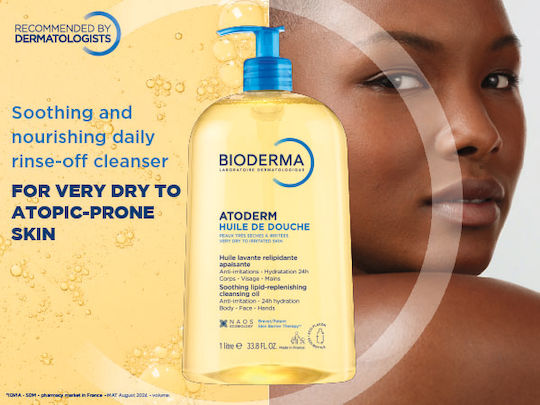 Atoderm Huile de Douche Gentle Oil-Based Shower Gel Against Irritations for Sensitive Dry to Atopic Skin