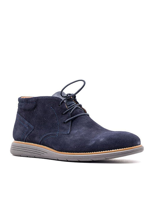 1003 Leather Blue Men's Boots