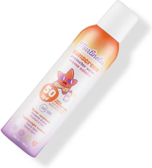 Martinelia SPF50 Spray Protecție Solară Copii Rezistent la Apă 200ml
