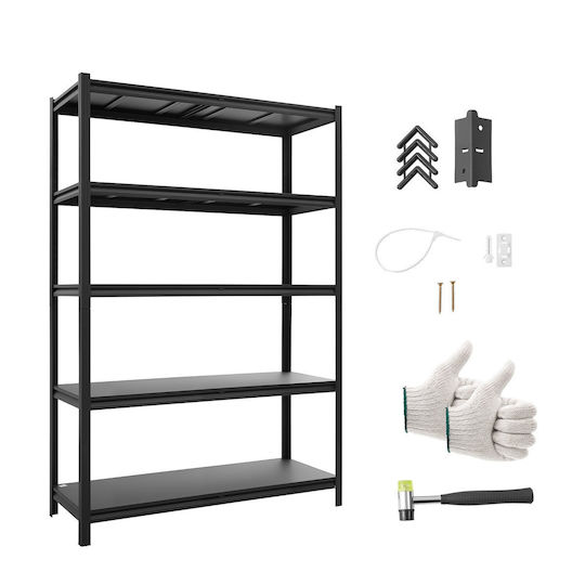 Vevor Dexion Shelf 123x46.5x181.3cm With 5 Shelves Total Load Capacity 1134kg