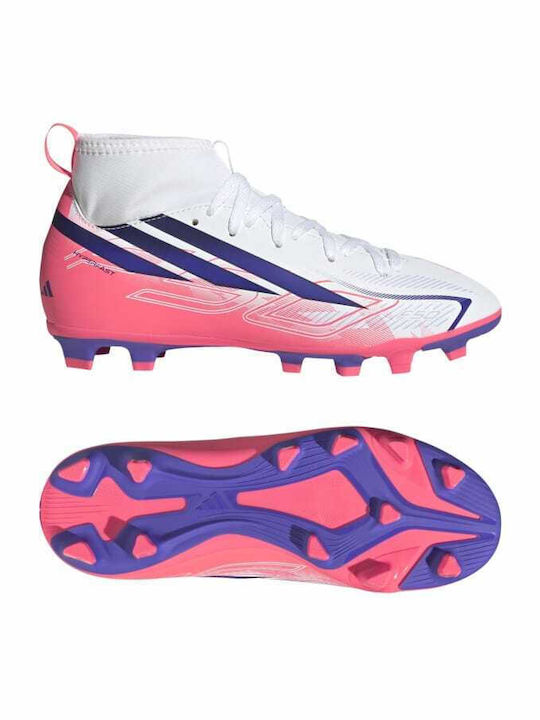Kids Soccer Cleats Outsole with Molded Outsole White